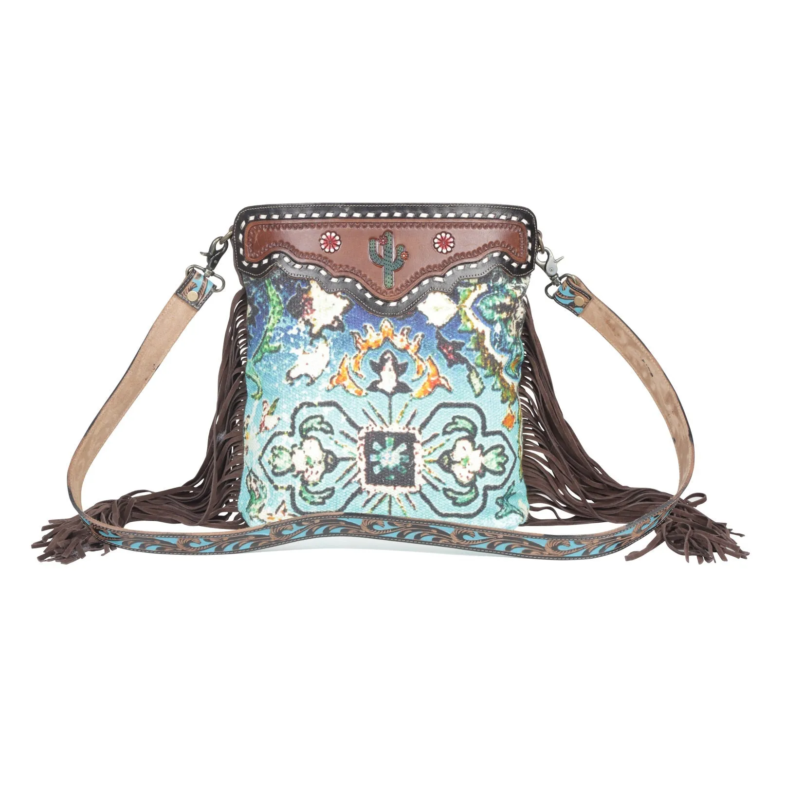 Idealistic Hand-Tooled Bag sold by Myra Bag