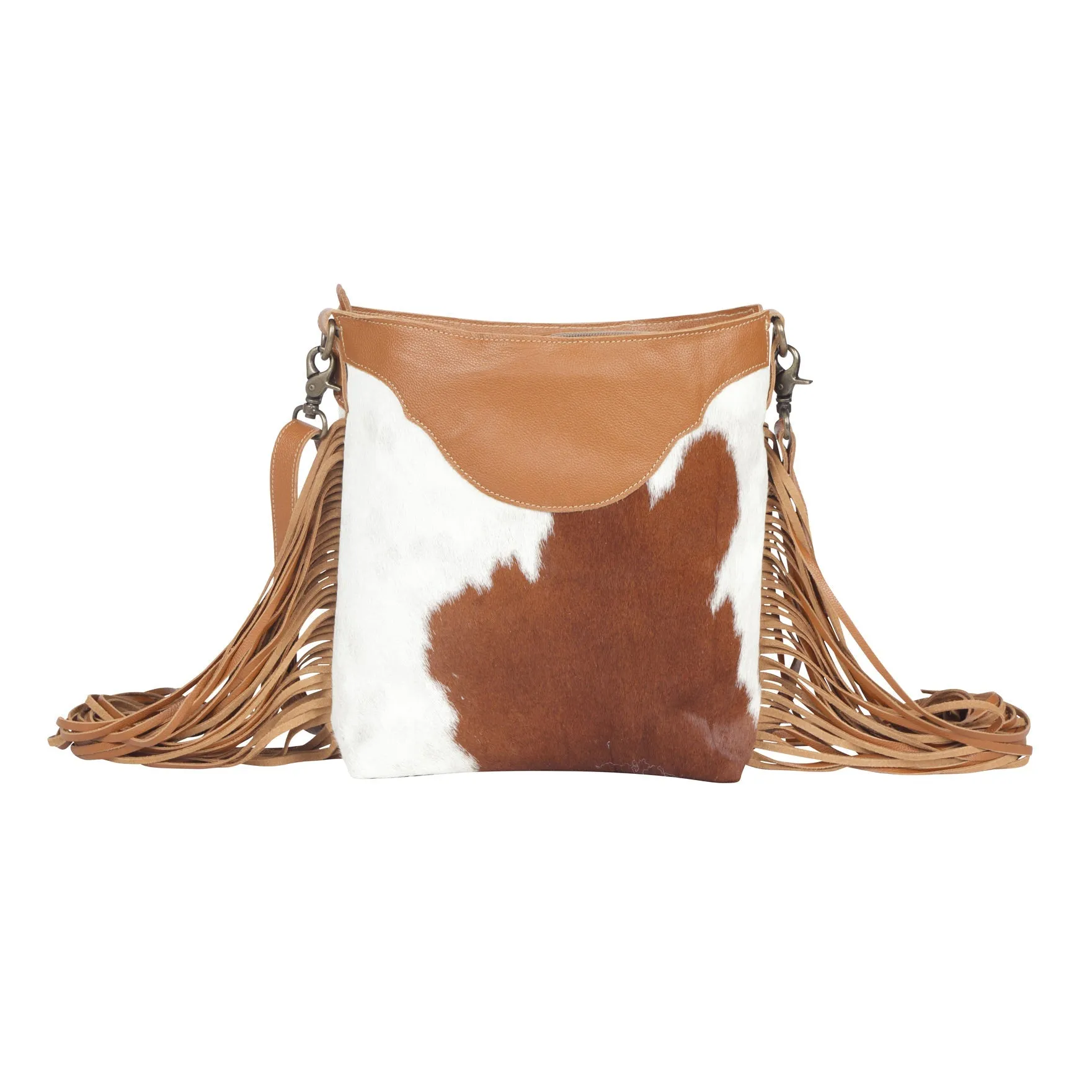 Raw Umber Hand-Tooled Bag sold by Myra Bag product image thumbnail 3