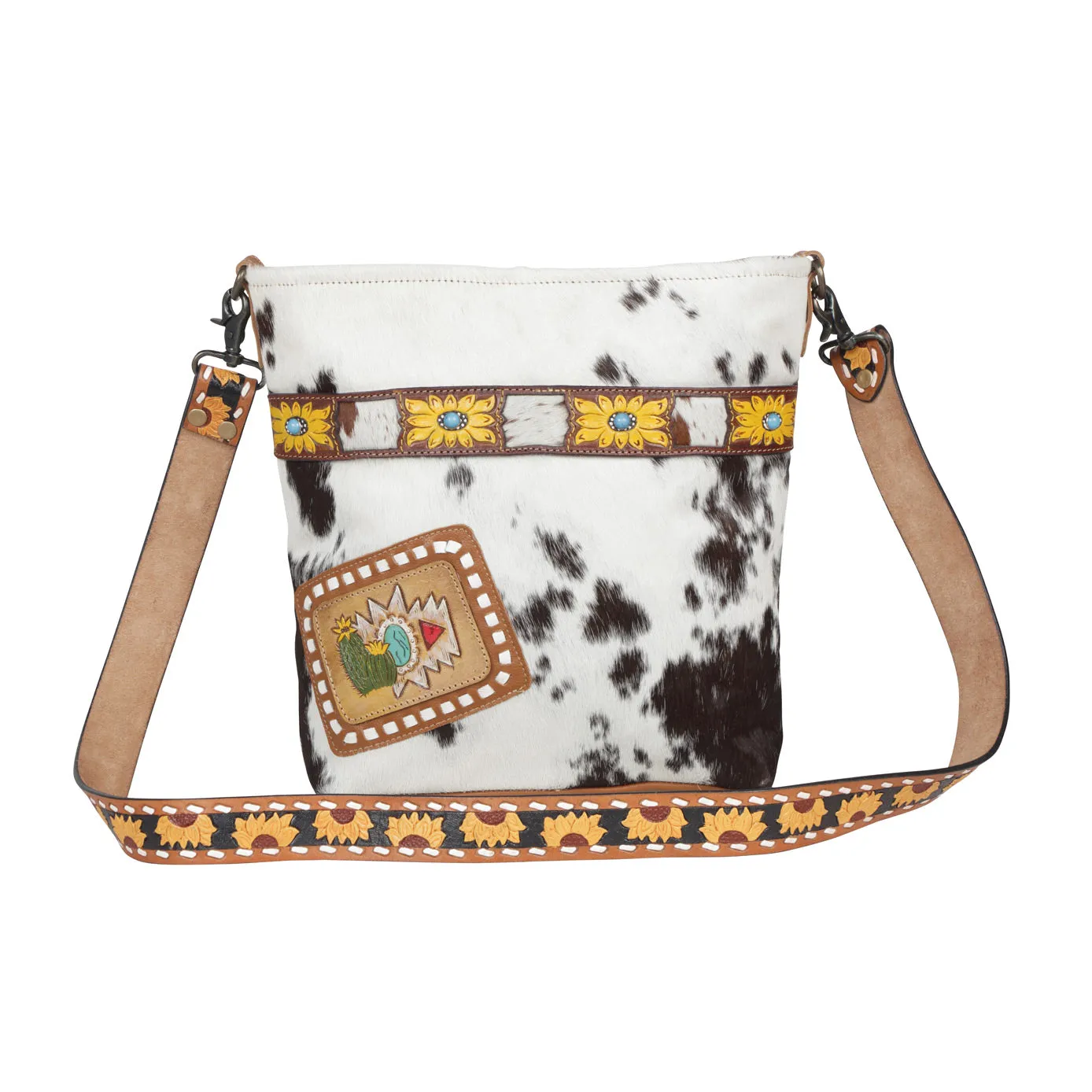 Wayfarer Hand-Tooled Bag sold by Myra Bag