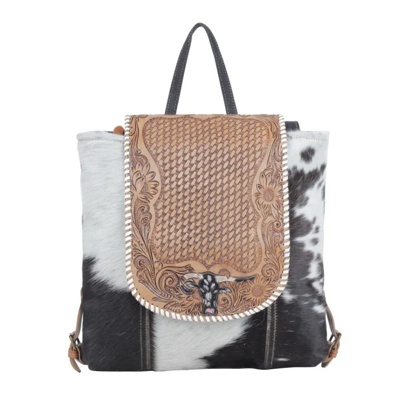 Padauk covers Hand-Tooled Bag sold by Myra Bag
