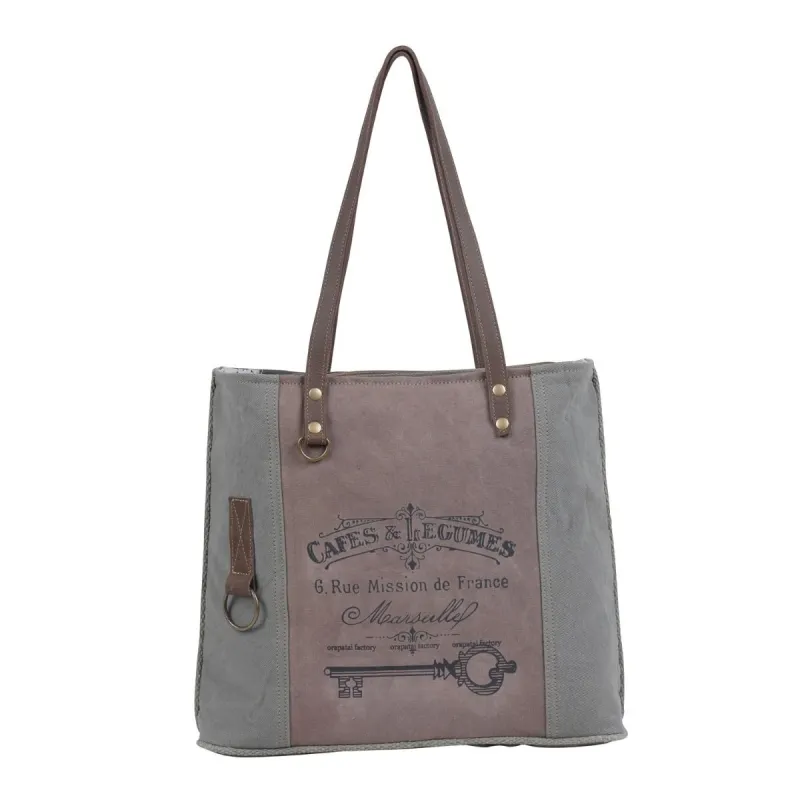 Pink Vista Key Tote Bag sold by Myra Bag