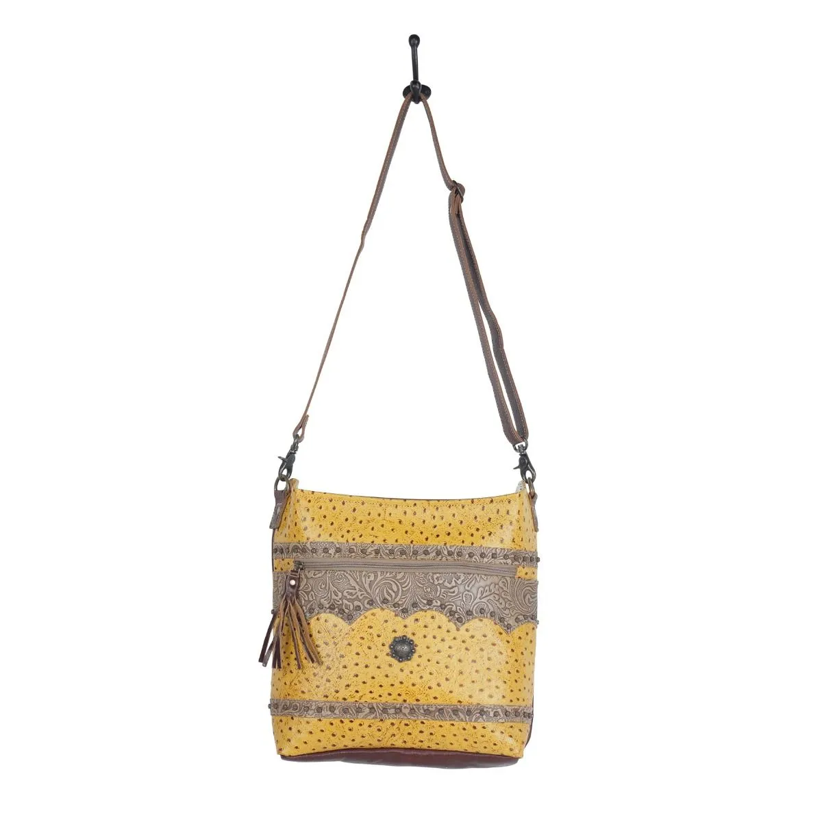 Gold Spell Leather & Hairon Bag sold by Myra Bag product image thumbnail 4