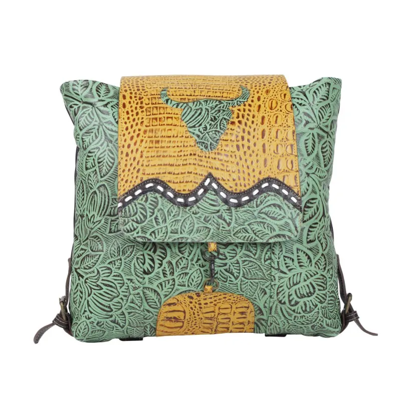 Bull'S Eye Leather & Hairon Bag made by Myra Bag