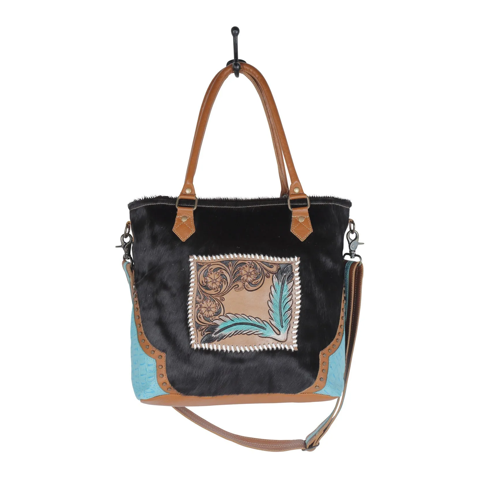 Camera Hand-Tooled Bag sold by Myra Bag product image thumbnail 4