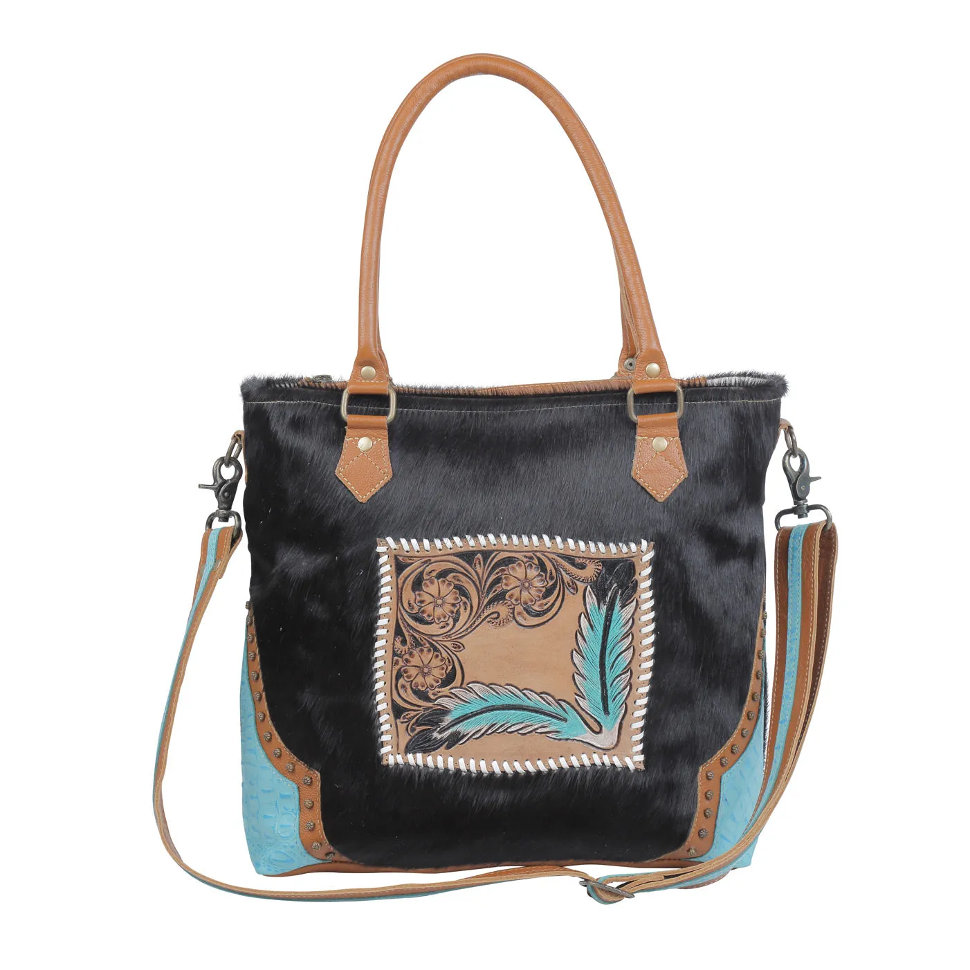 Camera Hand-Tooled Bag sold by Myra Bag