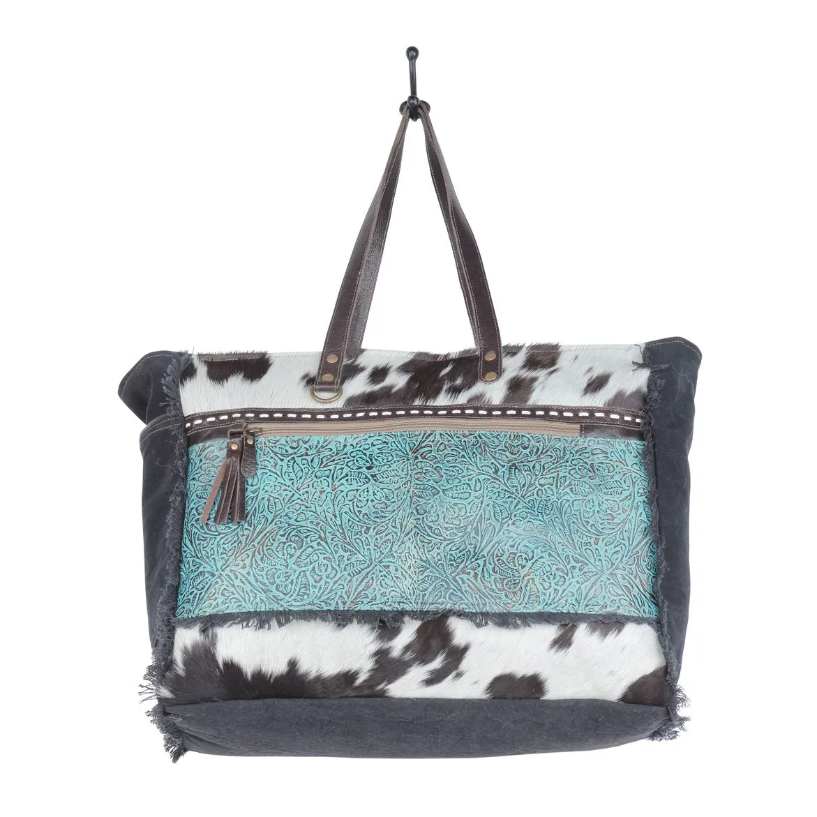 Sea Grass Canvas & Hairon Bag sold by Myra Bag product image thumbnail 4