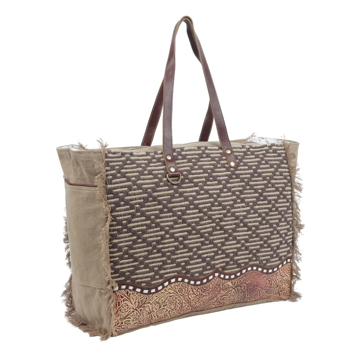 Bruine Weekender Bag sold by Myra Bag product image thumbnail 2