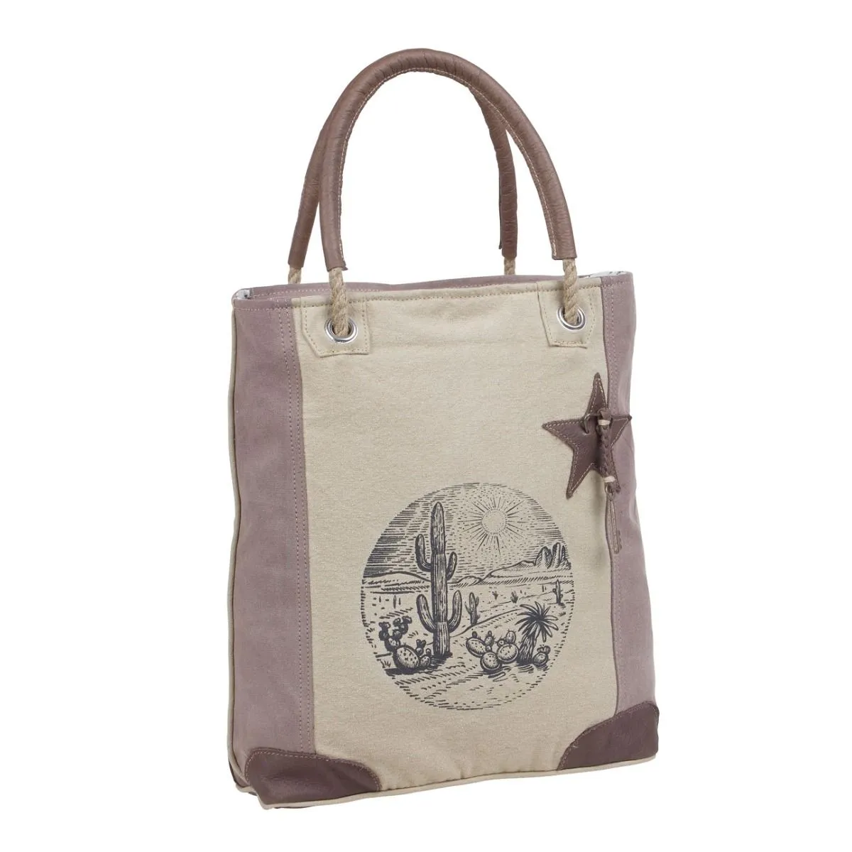 Sepia Aster Tote Bag sold by Myra Bag product image thumbnail 2