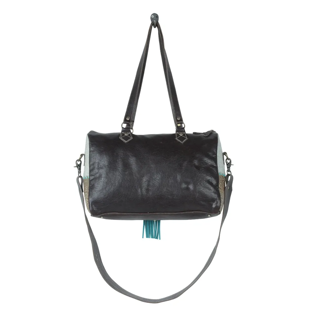 Azure waterfall Hand-Tooled Bag sold by Myra Bag product image thumbnail 5