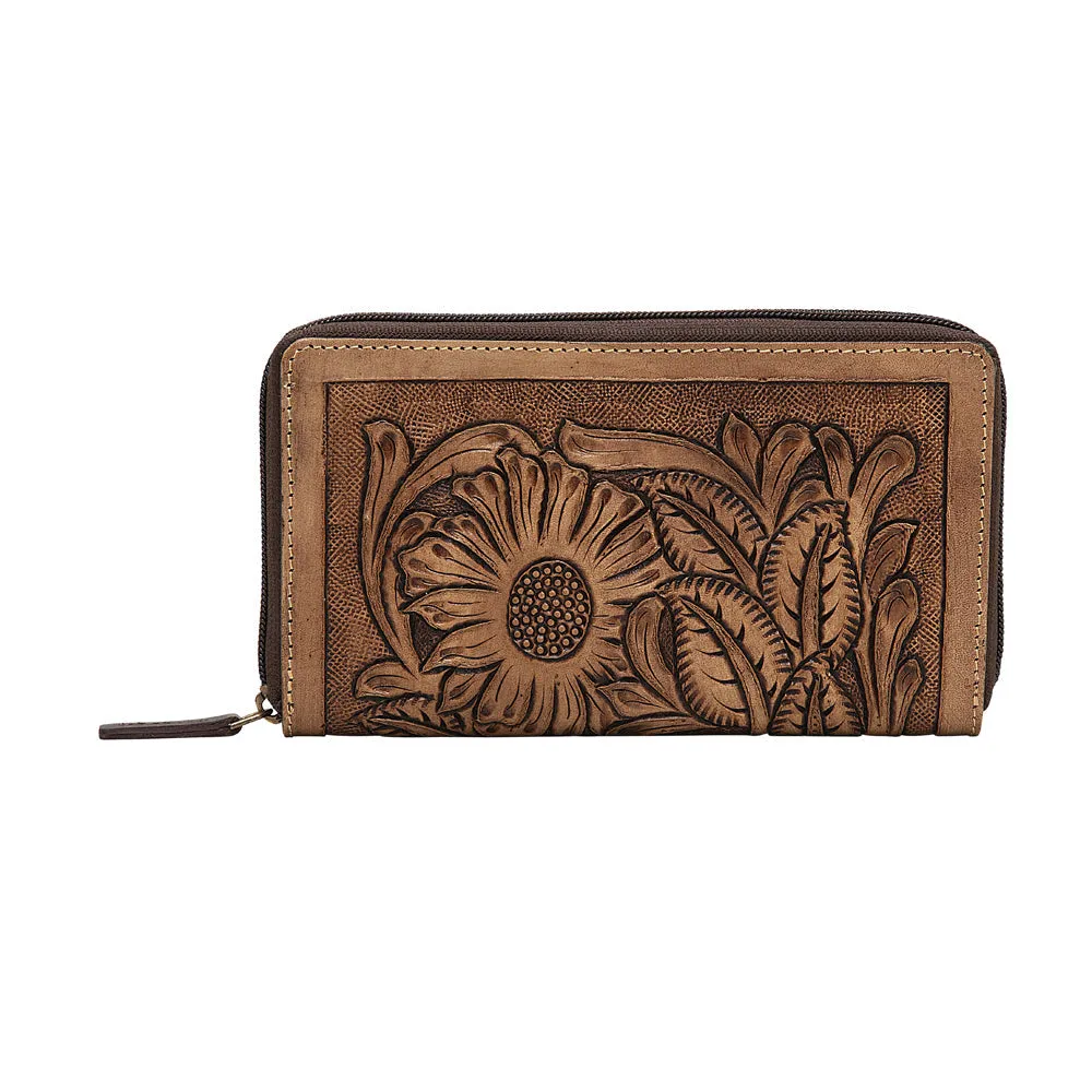 Brown Buds Wallet sold by Myra Bag