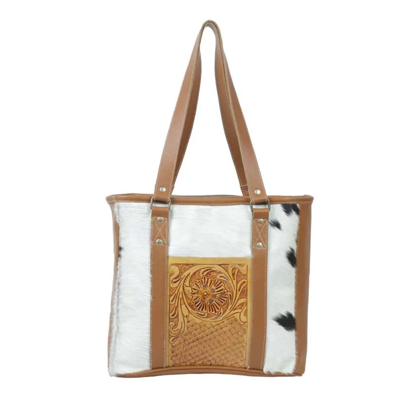 Peony Hand-Tooled Bag sold by Myra Bag