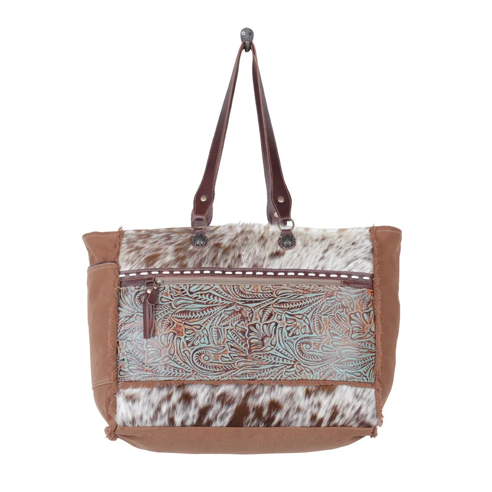 JUNIPER CANVAS AND HAIRON BAG sold by Myra Bag product image thumbnail 4