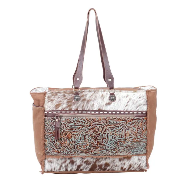 JUNIPER CANVAS AND HAIRON BAG sold by Myra Bag