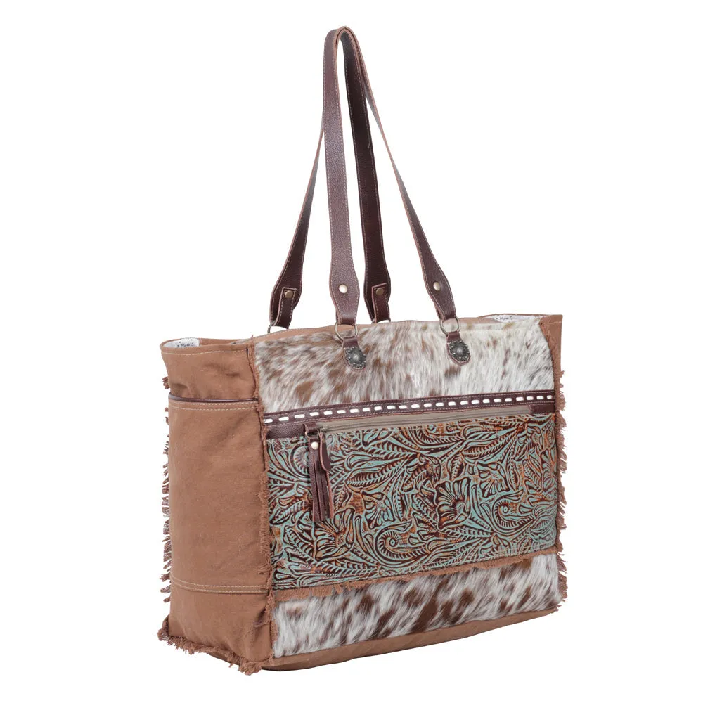JUNIPER CANVAS AND HAIRON BAG sold by Myra Bag product image thumbnail 2