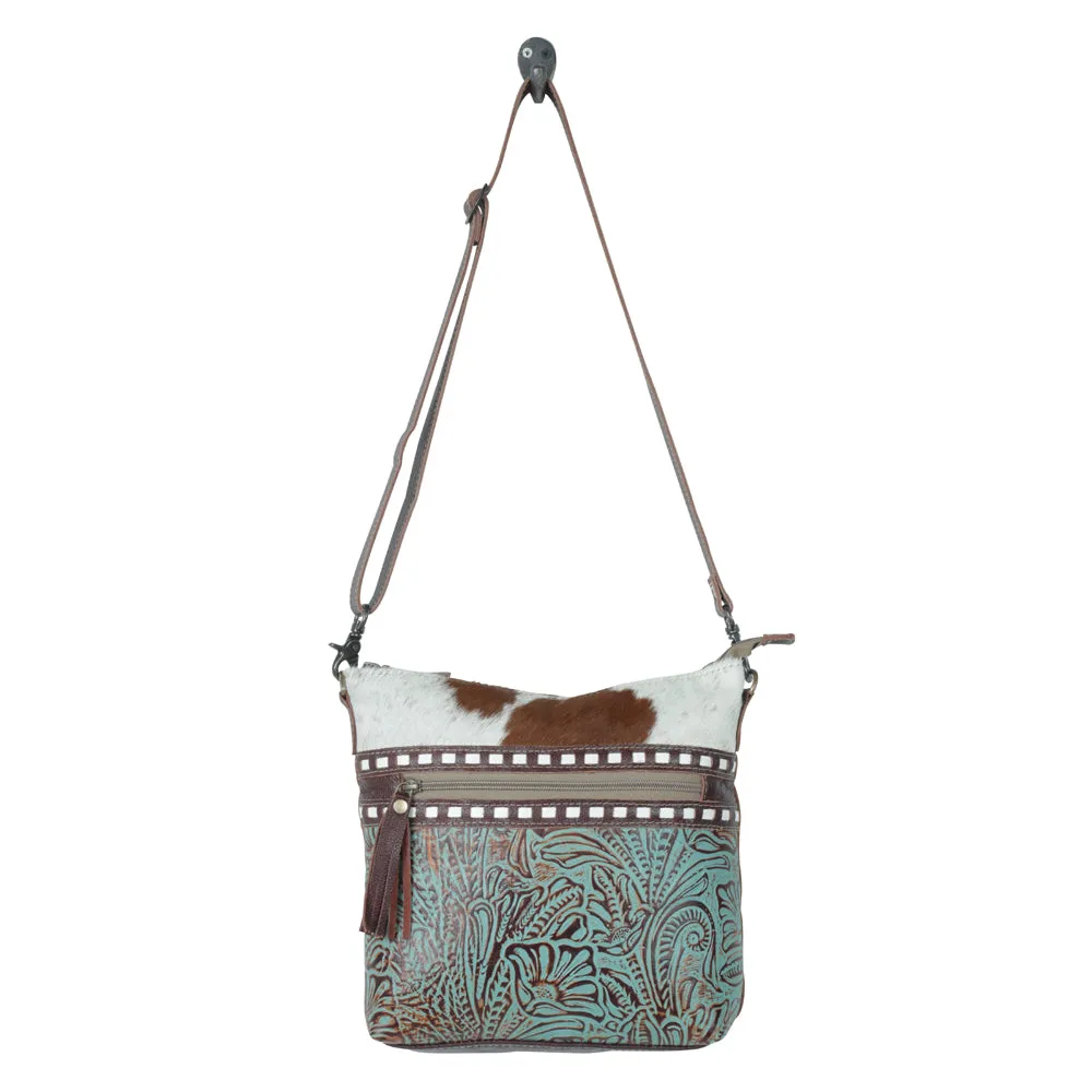 DELPHINE CANVAS & HAIRON BAG sold by Myra Bag product image thumbnail 4