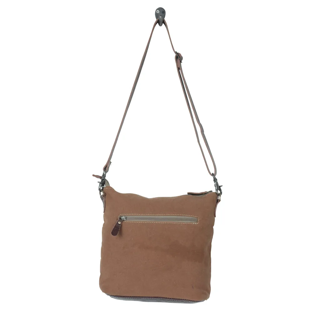 DELPHINE CANVAS & HAIRON BAG sold by Myra Bag product image thumbnail 5