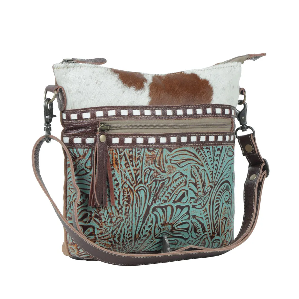 DELPHINE CANVAS & HAIRON BAG sold by Myra Bag product image thumbnail 2