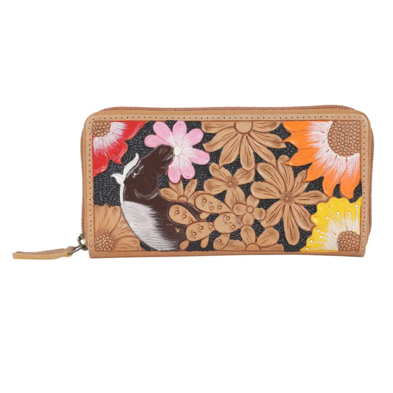 Rainbow fleur Wallet sold by Myra Bag