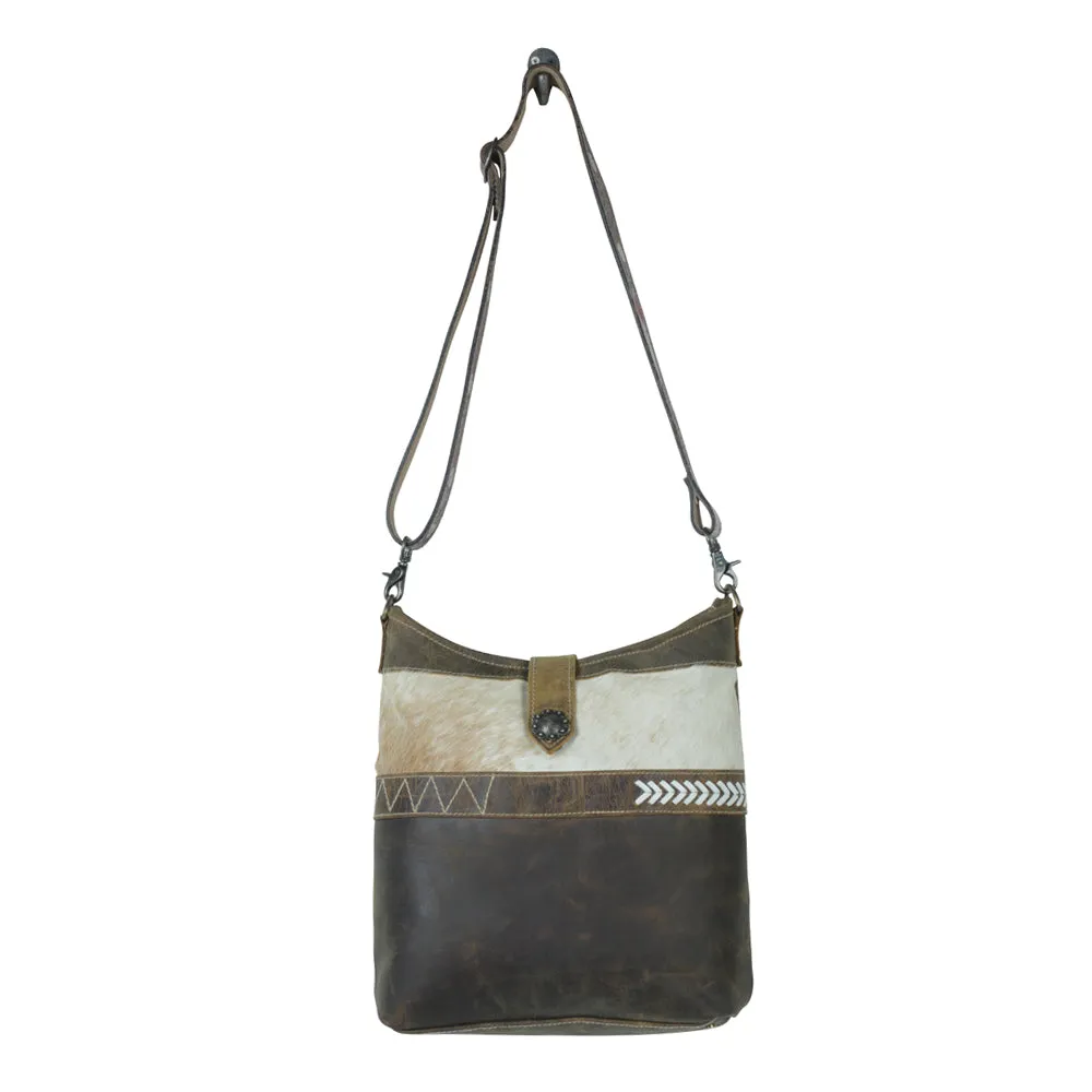 Hazel Hues Leather & Hairon Bag sold by Myra Bag product image thumbnail 4
