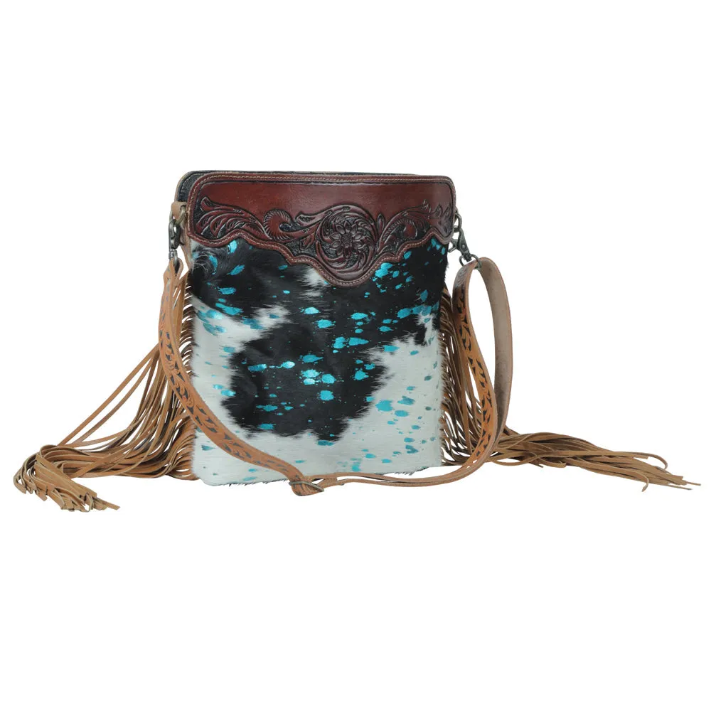 Blue moon Hand-Tooled Bag sold by Myra Bag product image thumbnail 2