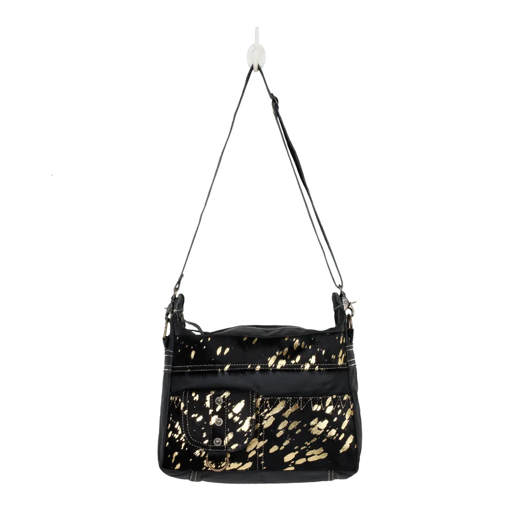 MODERN LEATHER AND HAIRON BAG sold by Myra Bag product image thumbnail 3