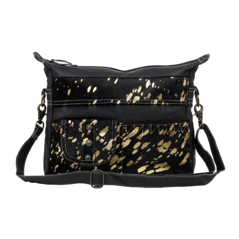 MODERN  LEATHER AND HAIRON BAG sold by Myra Bag