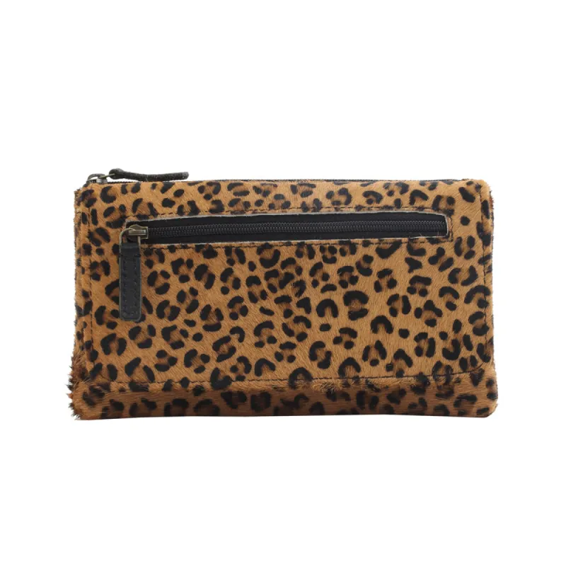 SMALL WONDER LEATHER AND HAIRON WALLET sold by Myra Bag