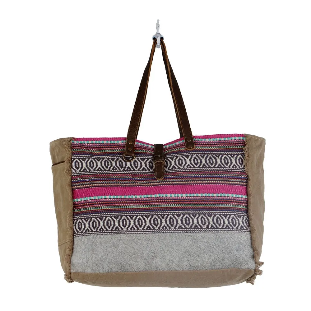 Vibrant Boho Weekender Bag sold by Myra Bag product image thumbnail 4