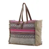 Vibrant Boho Weekender Bag sold by Myra Bag