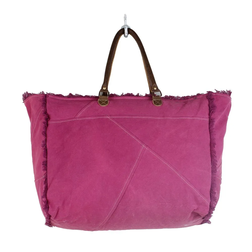 Popping Pink Weekender Bag sold by Myra Bag product image thumbnail 5