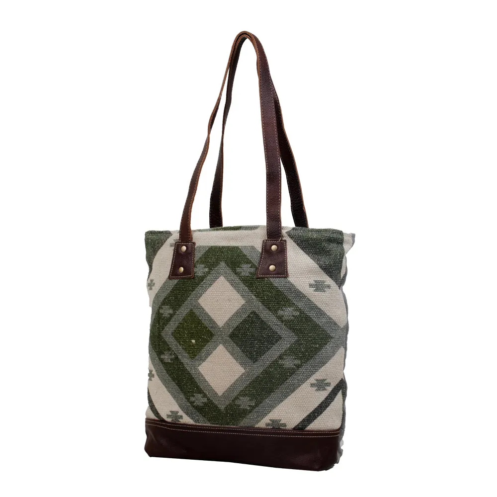 Checkered Tote Bag sold by Myra Bag product image thumbnail 2