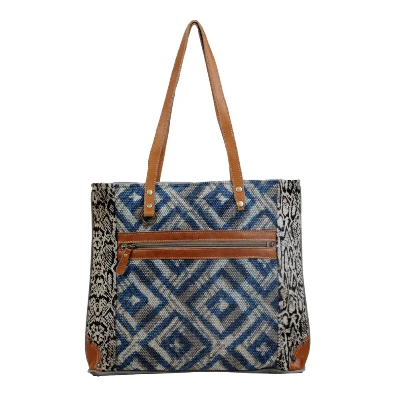 Rhombic Pattern Tote Bag sold by Myra Bag