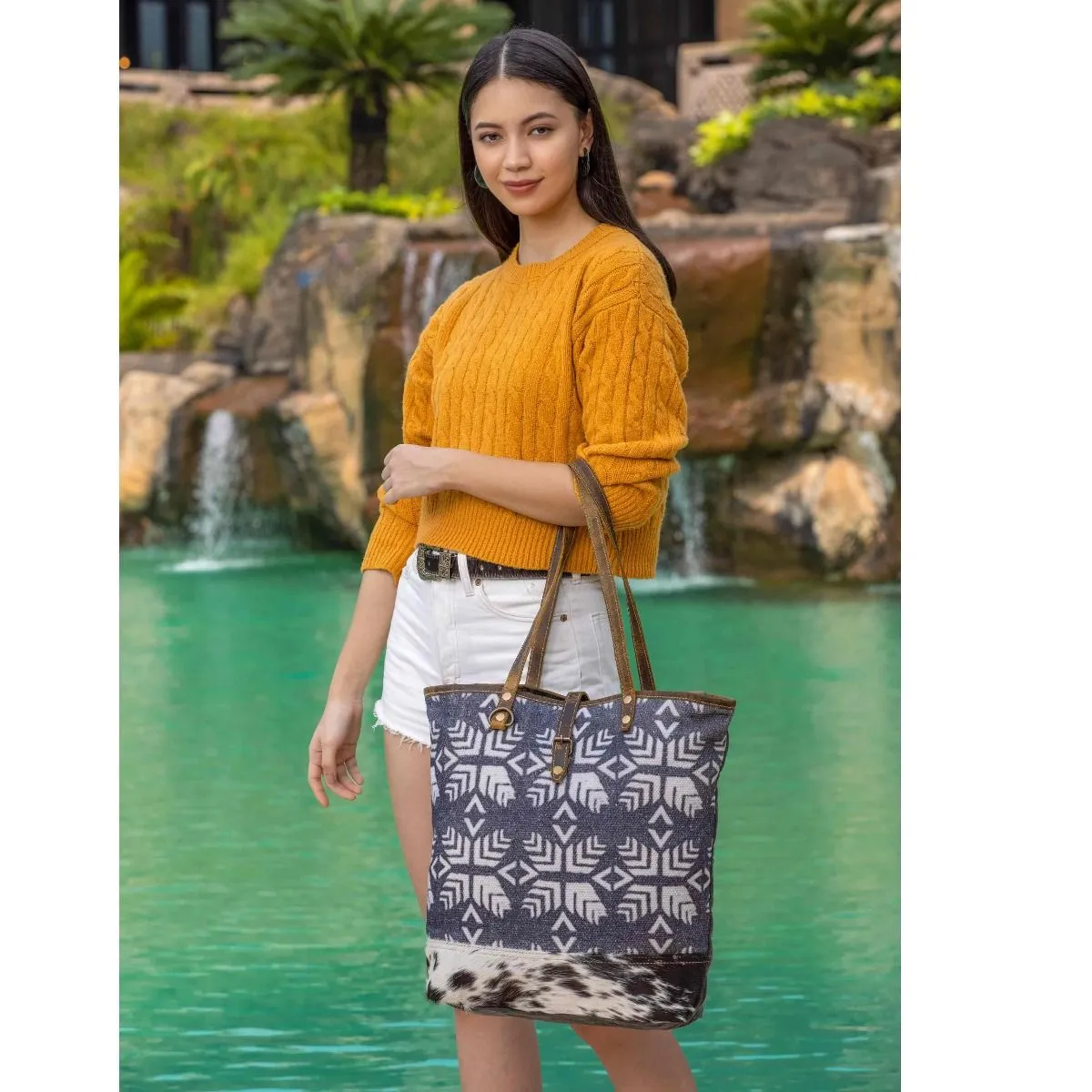 Folky Tote Bag sold by Myra Bag product image thumbnail 5