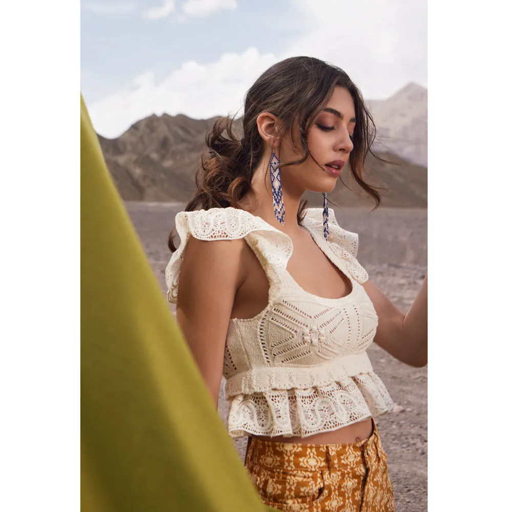 Garden Blue Earring sold by Myra Bag product image thumbnail 3