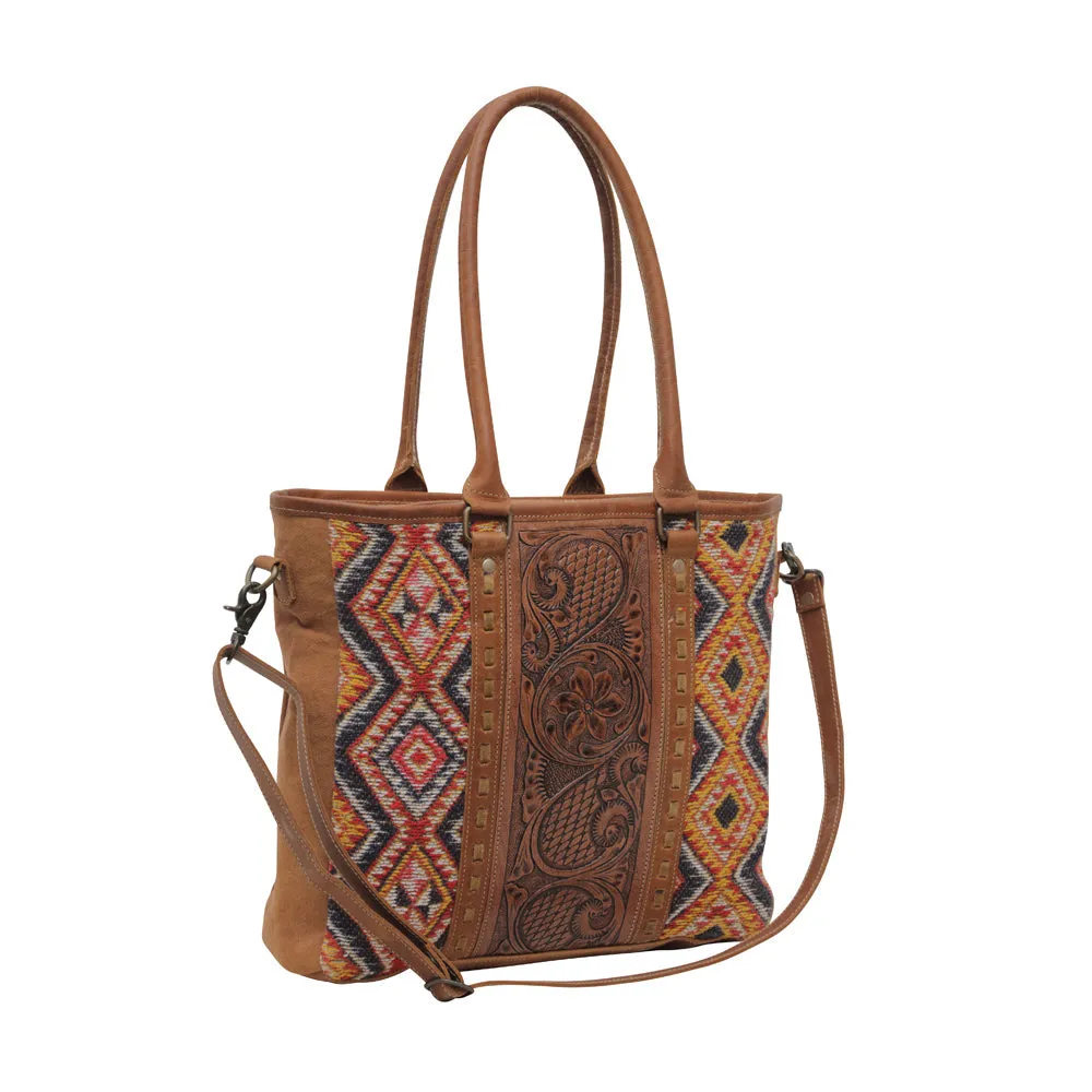 Scarlett Hand-Tooled Bag sold by Myra Bag product image thumbnail 2