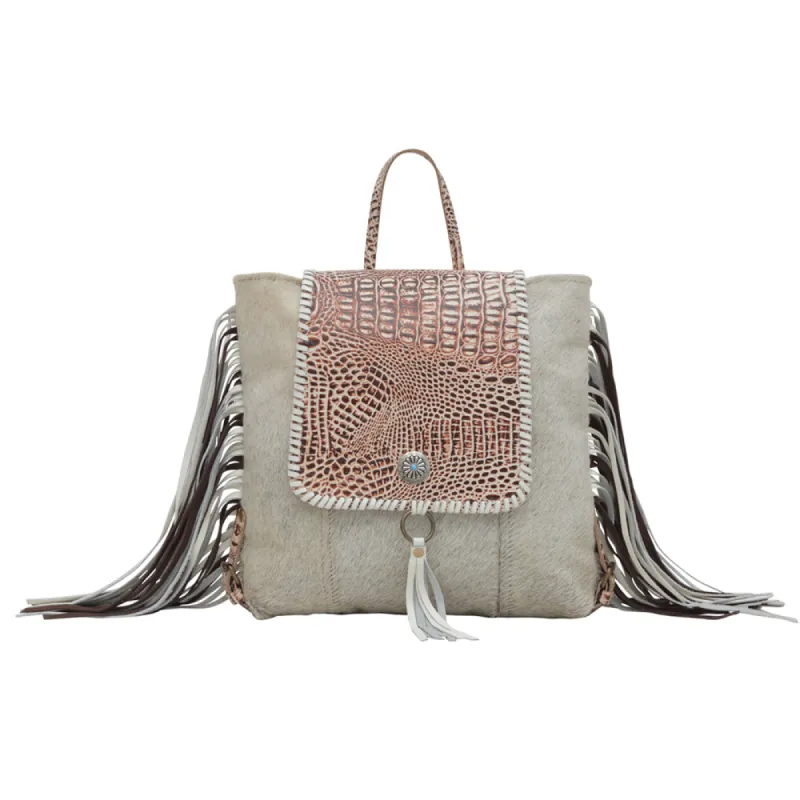 SMOKEY BACKPACK LEATHER & HAIRON BAG sold by Myra Bag