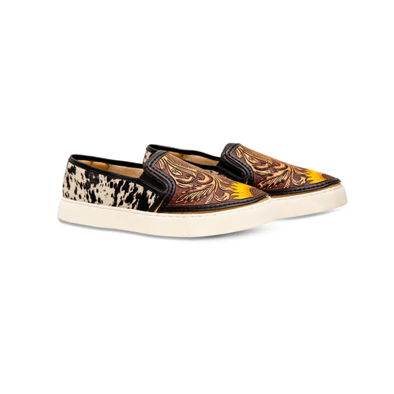 Nehard Western Hand-Tooled Sneakers sold by Myra Bag