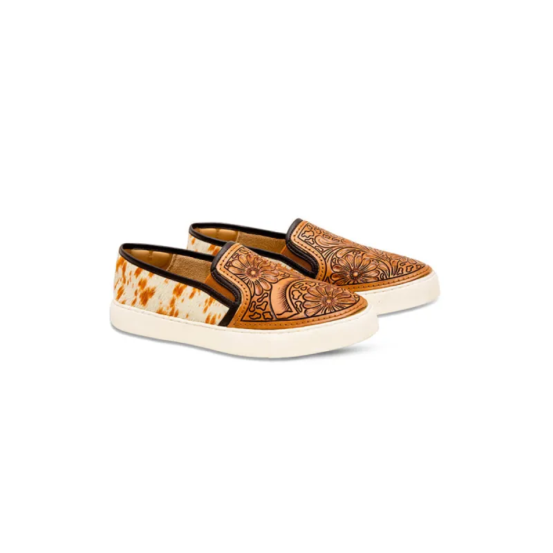 Argun Western Hand-Tooled Sneakers sold by Myra Bag
