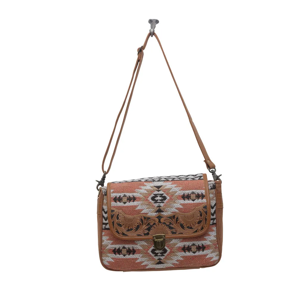 SANSA ALFAMA HANDTOOLED BAG sold by Myra Bag product image thumbnail 4