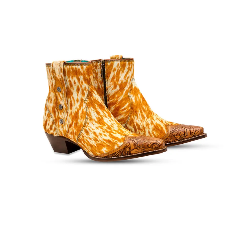 Westro Western Hand-Tooled Booties sold by Myra Bag