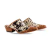 Heely Western Hand-Tooled Mules sold by Myra Bag