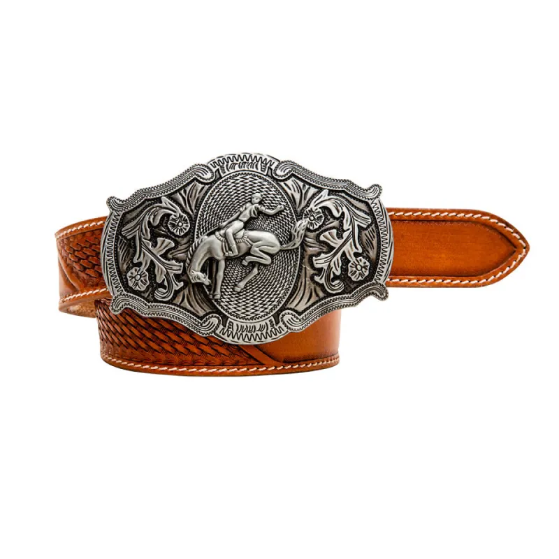 Coco-Bean Hand-Tooled Leather Women's Belt sold by Myra Bag