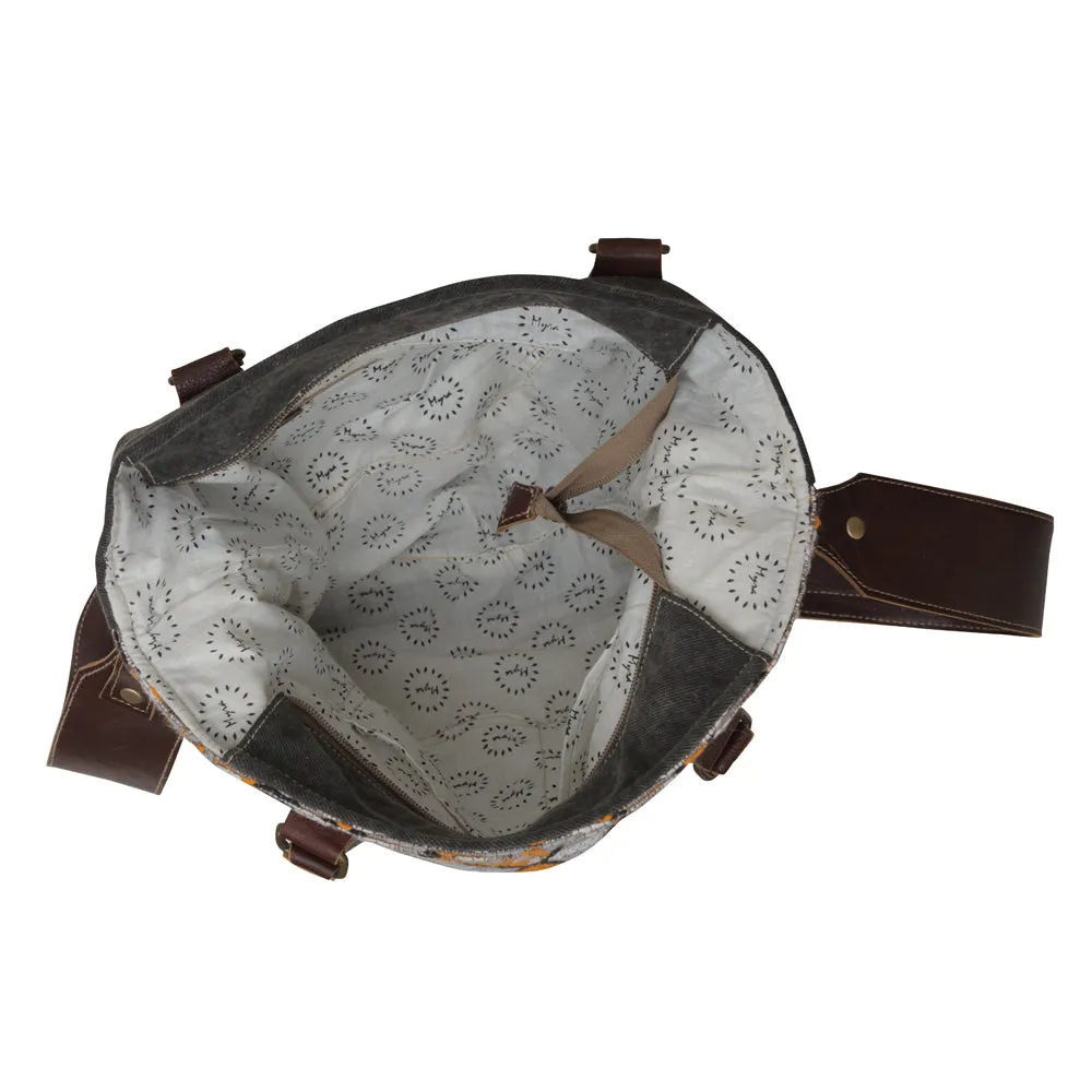 Chocolate Squares Tote Bag sold by Myra Bag product image thumbnail 4