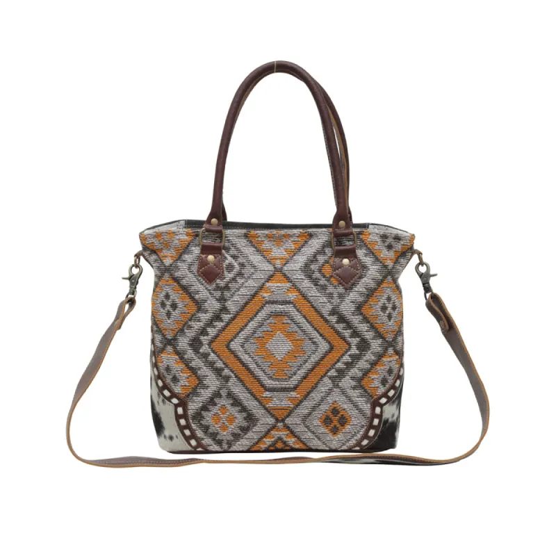 Chocolate Squares Tote Bag sold by Myra Bag