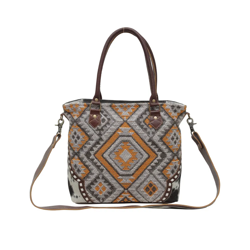 Chocolate Squares Tote Bag sold by Myra Bag