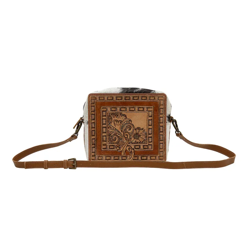 ORCHIDS HAND-TOOLED BAG sold by Myra Bag