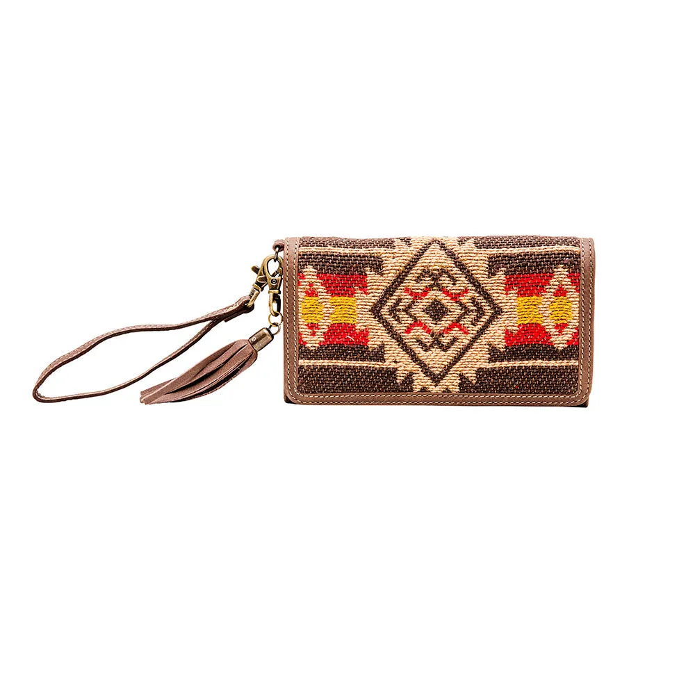 MAP WOVEN FABRIC WALLET sold by Myra Bag