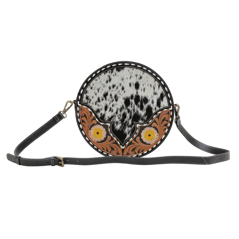 FLAX BLOSSOM ROUND BAG sold by Myra Bag