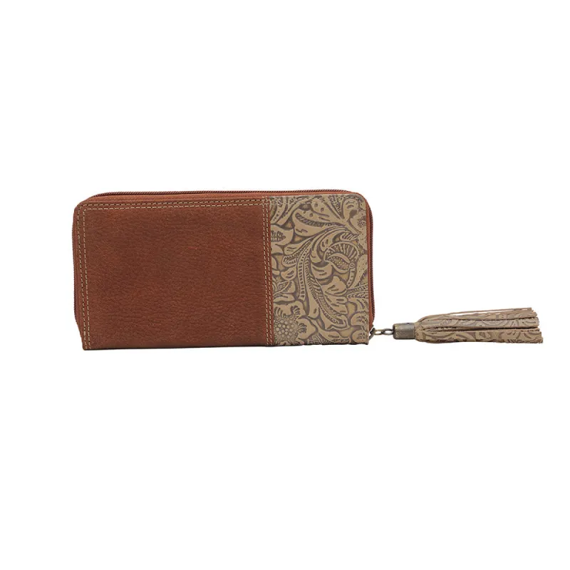 WOOD'S BLOOMS WALLET sold by Myra Bag