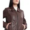 Winged Frills Leathher Jacket sold by Myra Bag